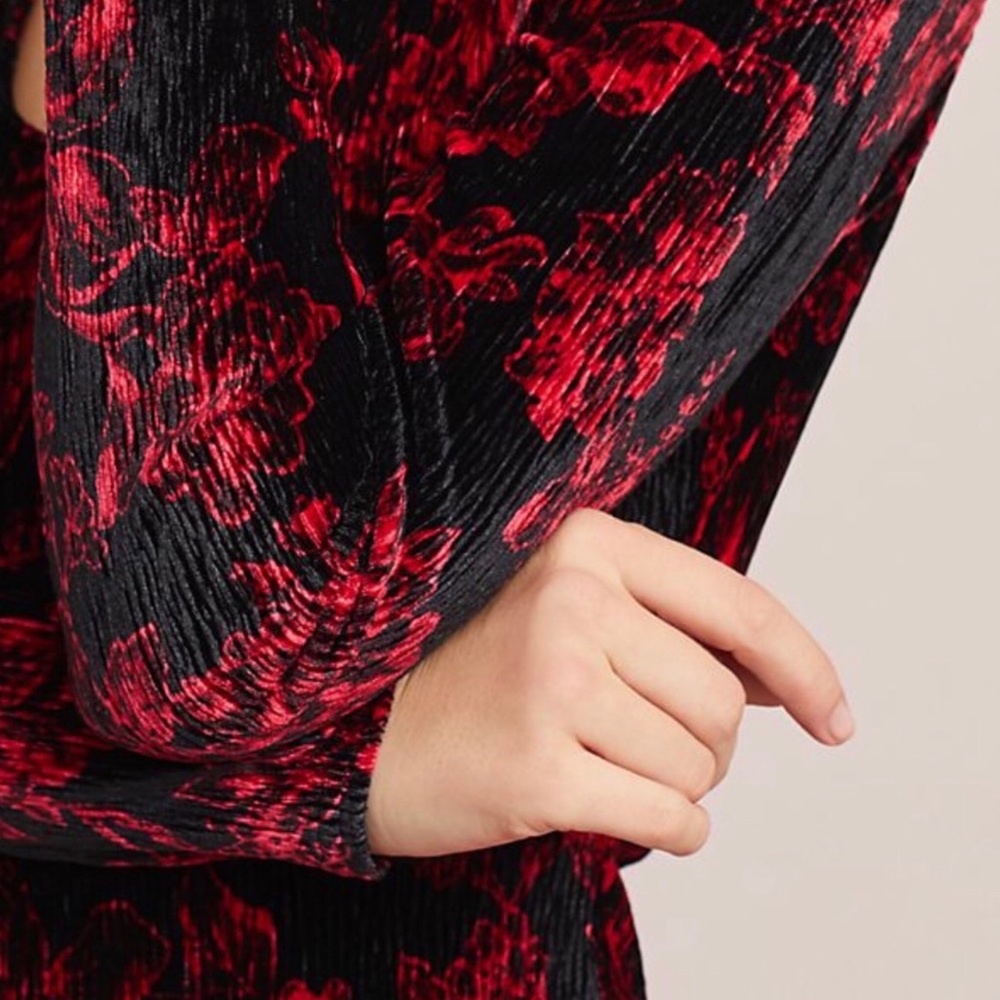 Anthropologie Dierdre Velvet Bodycon Valentines Date Dress Multi Sizes NWT - Picture 3 of 8